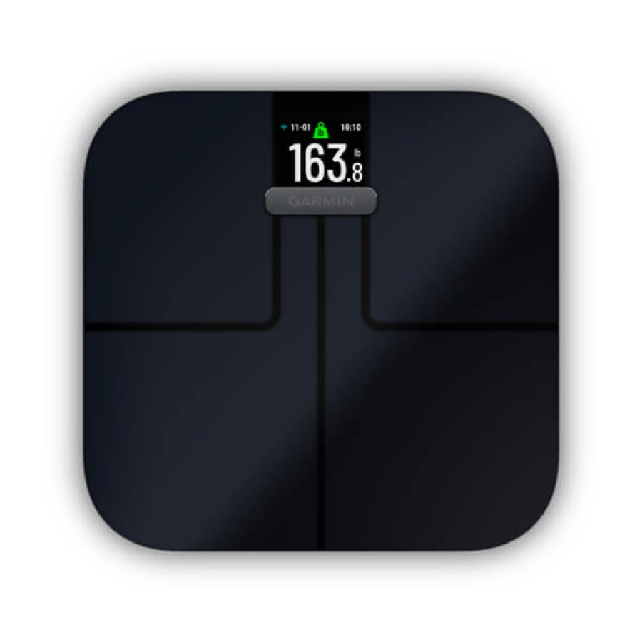 Black Garmin Index S2 smart scale